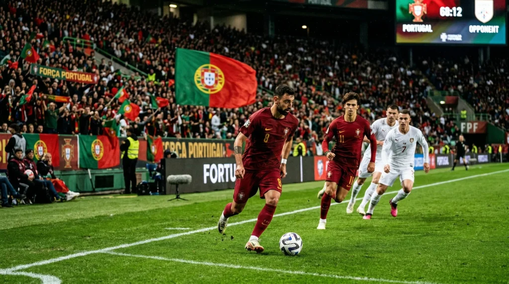 Portuguese national team featuring the new generation of talent preparing for World Cup 2026 as they transition beyond the Cristiano Ronaldo era