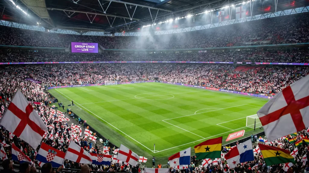 World Cup 2026 Group L featuring England, Croatia, Ghana, and Panama competing in North America